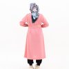 Meike tunic katun emboss pink
