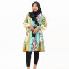 Larisa tunik silk motif bunga printed