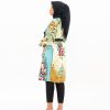 Larisa tunik silk motif bunga printed
