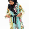 Larisa tunik silk motif bunga printed