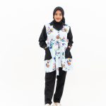 Lexy blouse katun emboss motif bunga