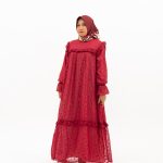 Lily dress maroon material urogiri inner puring MaxMara