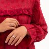 Lily dress maroon material urogiri inner puring MaxMara