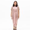 Cempaka Lilit dress material silk kombinasi brokat lengan pendek