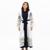 Gardenia cardigan katun polos premium kombinasi kaftan