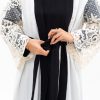 Gardenia cardigan katun polos premium kombinasi kaftan