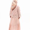 Asoka dress kombinasi outer brokat lengan suai