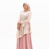 Dahlia dress  lady zara motif natural