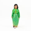 Stelan baju adat anak satin renda mas
