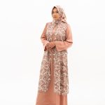 Rose dress material maxmara mix brokat