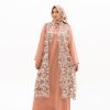 Rose dress material maxmara mix brokat
