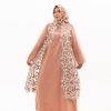 Rose dress material maxmara mix brokat
