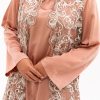 Rose dress material maxmara mix brokat