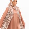 Rose dress material maxmara mix brokat