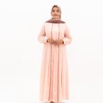 Lily dress urogiri peach premium