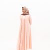 Lily dress outer urogiri peach inner layer premium
