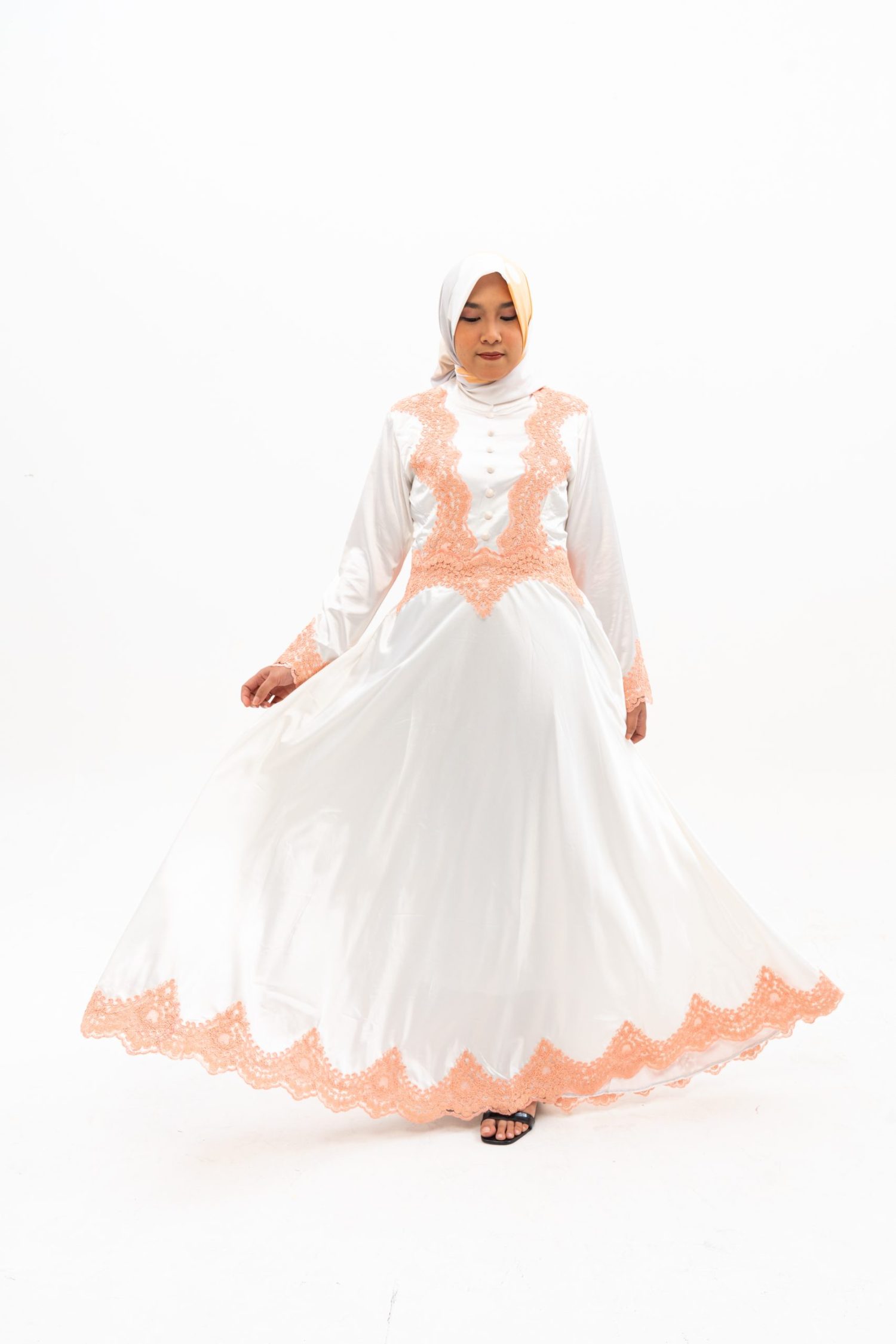 Camelia dress material satin cavalli diamond