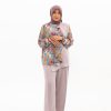 Brenda one set katun emboss kombinasi madam seksi