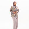Brenda one set katun emboss kombinasi madam seksi