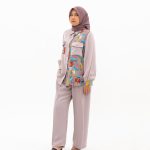 Samira setelan katun emboss kombinasi madam seksi