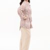 Zora blouse silk motif printed