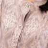 Zora blouse silk motif printed