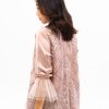 Tulip dress silk kombinasi brokat variasi tile