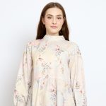 Renata #1 Blouse Monalisa Motif Printed