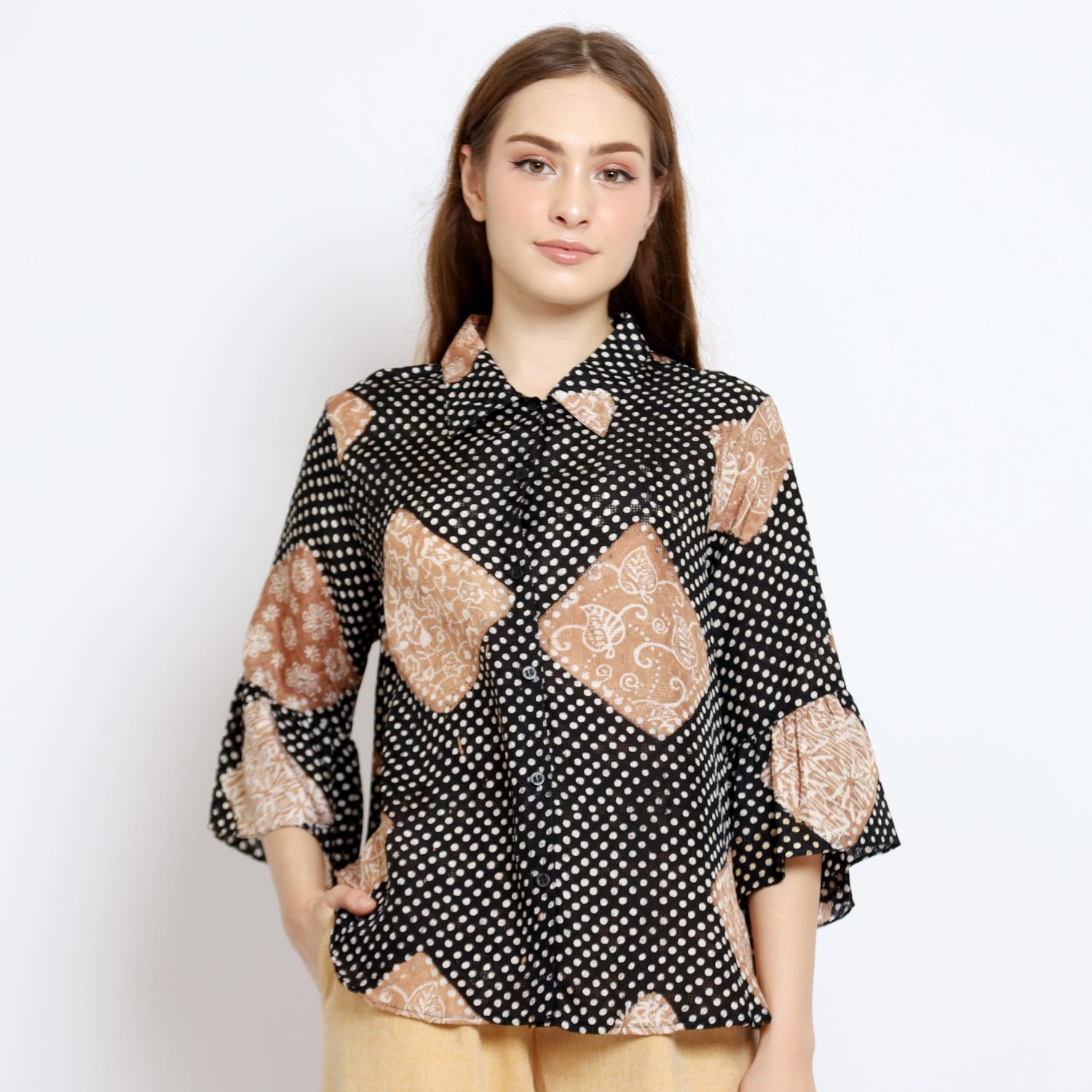 Azura blouse batik katun dobby