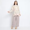 Renata #1 Blouse Monalisa Motif Printed