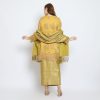 Zanueba setelan baju kurung brokat tile inner maxmara