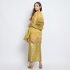 Zanueba setelan baju kurung brokat tile inner maxmara