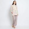 Renata #1 Blouse Monalisa Motif Printed