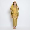 Zanueba setelan baju kurung brokat tile inner maxmara