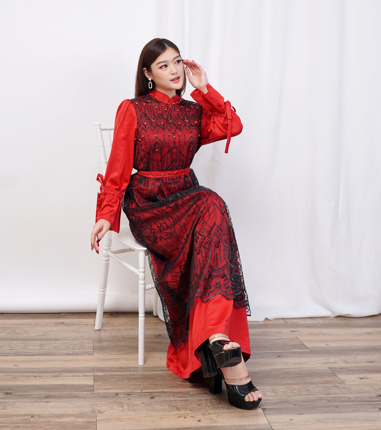 Shannen Vivaldi Red Ridwan and Rahma Collection