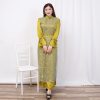 Shannen Dress Satin Old Gold