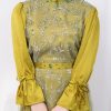 Shannen Dress Satin Old Gold
