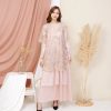 Adeline dress outer brokat 3D