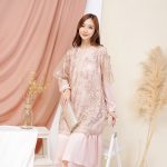 Adeline dress outer brokat 3D