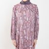 Dress hilyah crinkle motif
