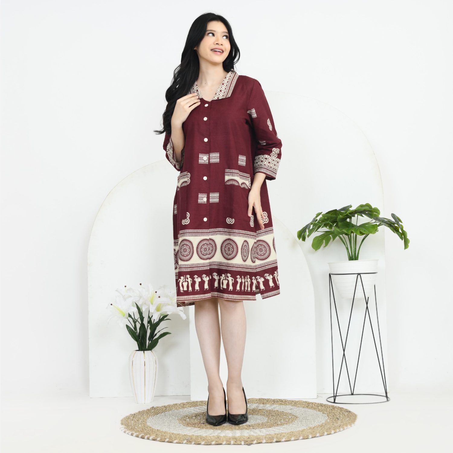 Mafaza Tunik Katun Batik