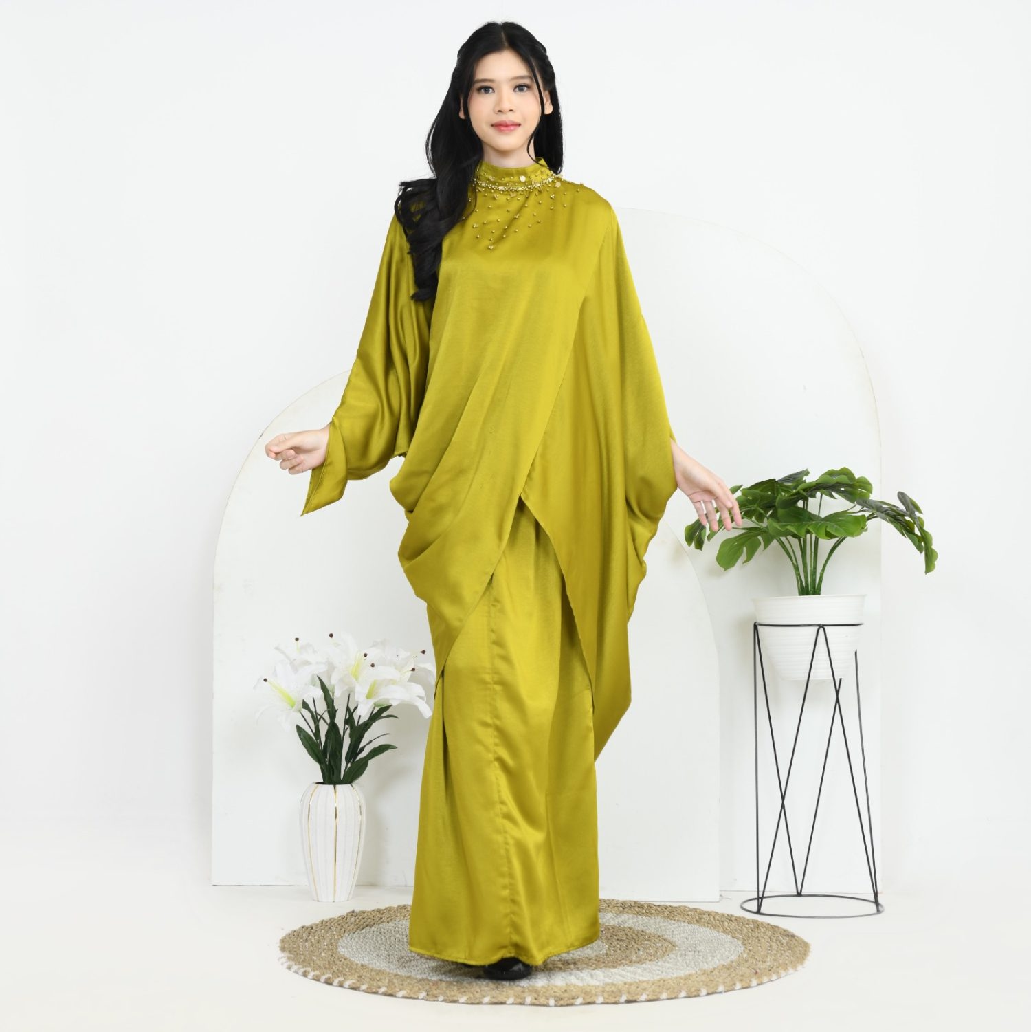 Amarilis kaftan silk premium all size