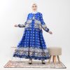 Syahmina dress satin silk luxuary motif anggun dan elegan
